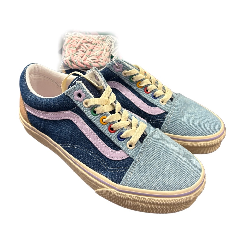 Vans X Em on Holiday Old Skool Denim Blue Sneakers Limited edition size 7.5M/9W